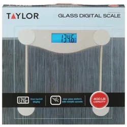 Taylor 400 Lb Capacity Glass Digital Scale 1 ea