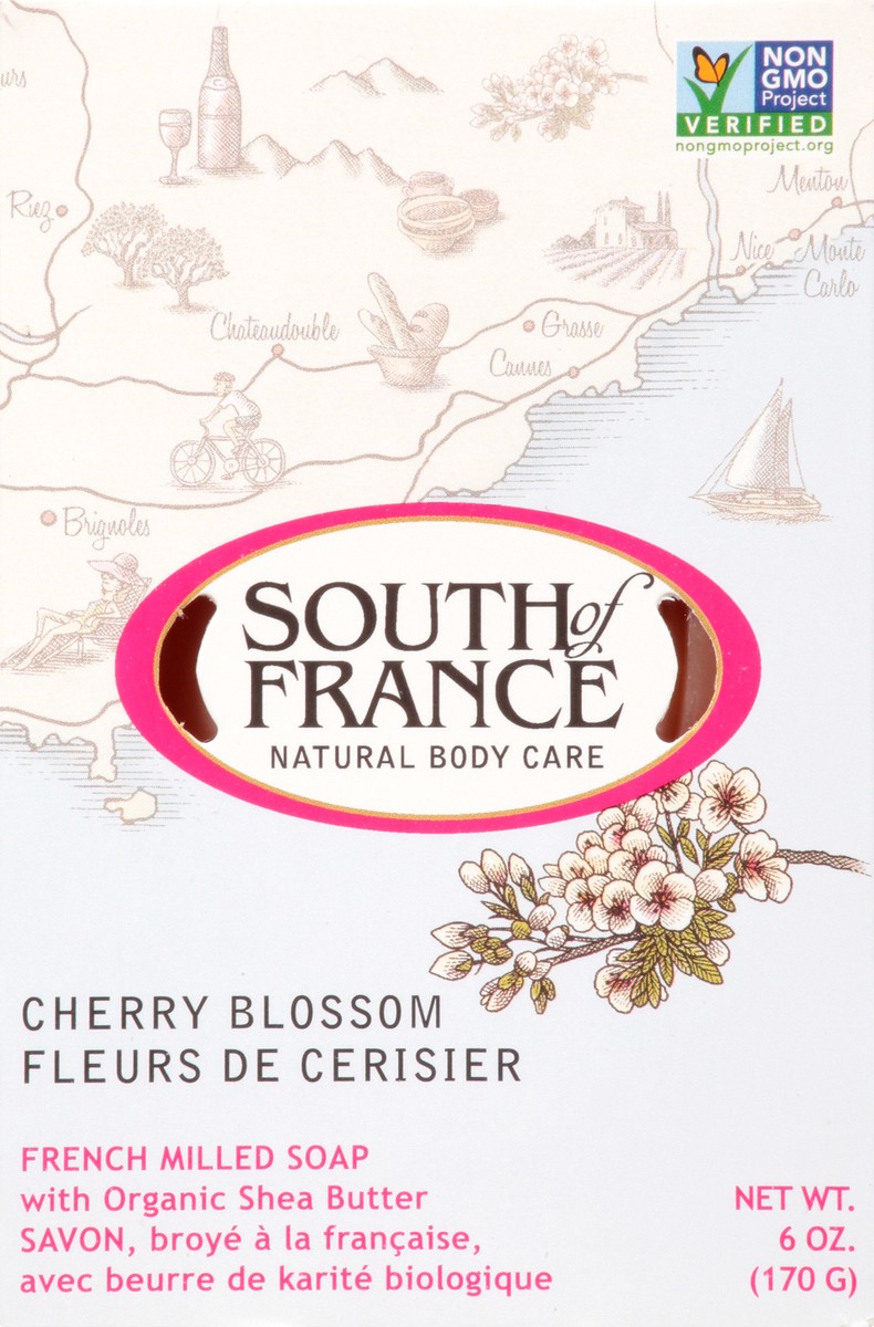 slide 5 of 9, South of France French Milled Cherry Blossom Soap 6 oz, 6 oz