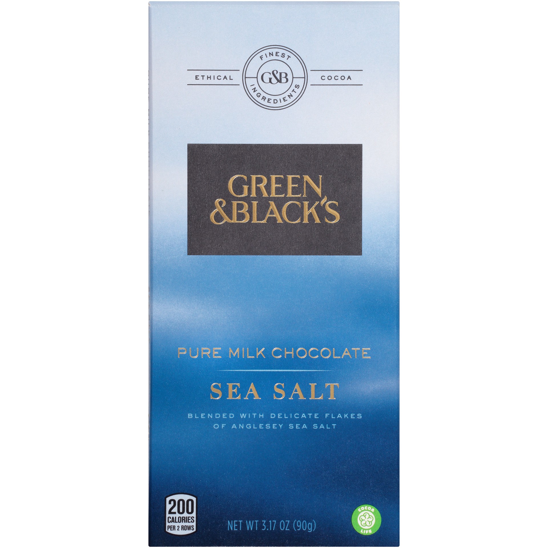 slide 1 of 5, 3.17Oz G&B Sea Salt Milk Choc, 0.20 lb