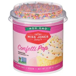 Miss Jones Baking Co. Confetti Pop Frosting with Coconut Oil 11.98 oz