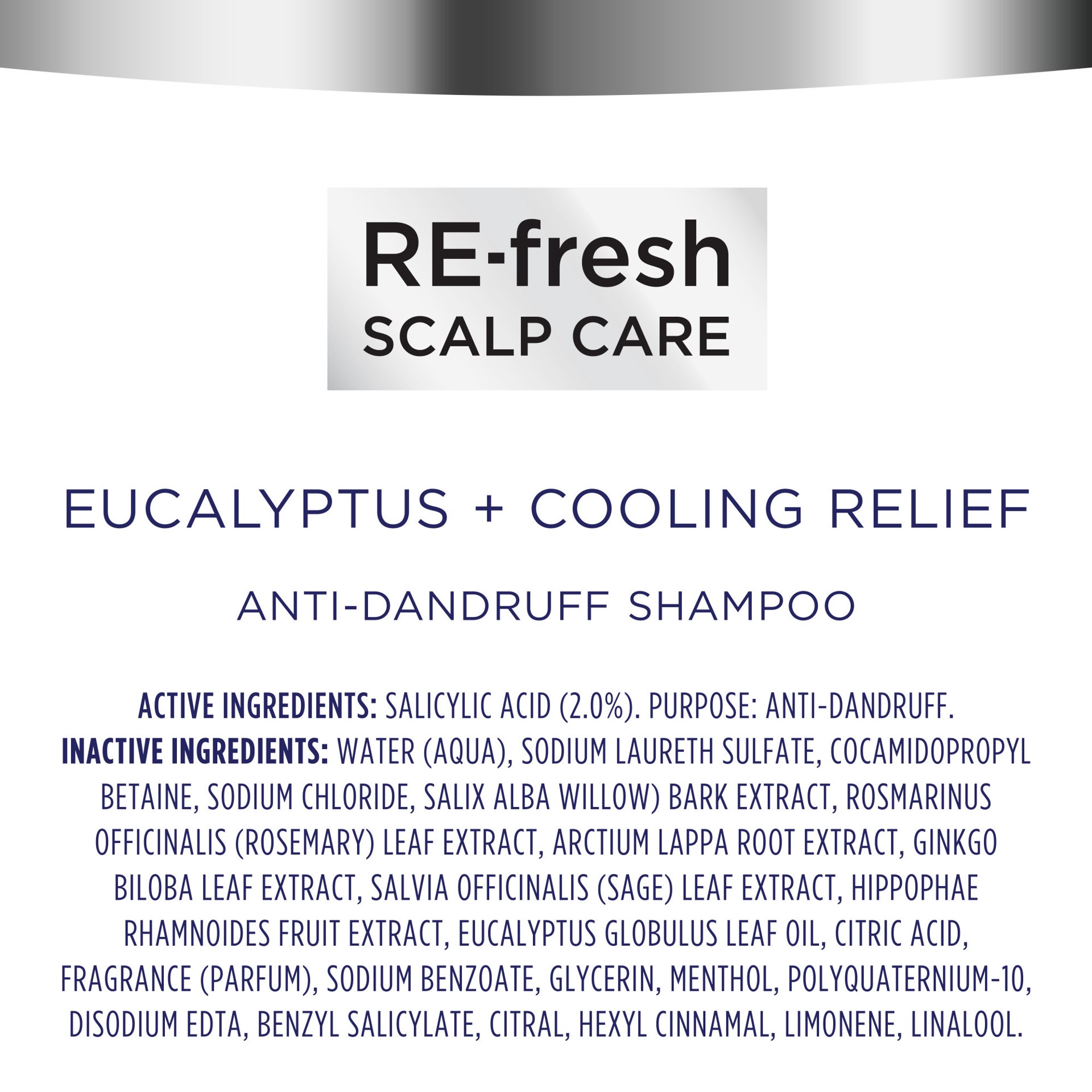 slide 3 of 4, Re-Fresh Anti Dandruff Shampoo Eucalyptus & Cooling Relief, 13.5 oz, 13.5 oz