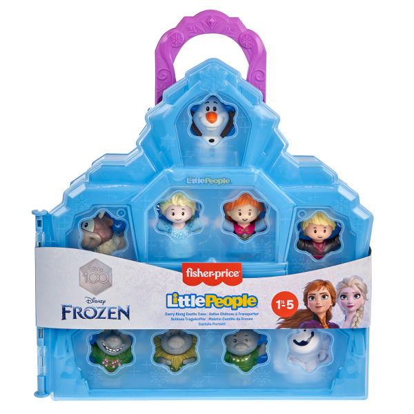 slide 16 of 21, Fisher-Price Fisher Price Disney Frozen Carry Along Castle Case by Little People, 1 ct