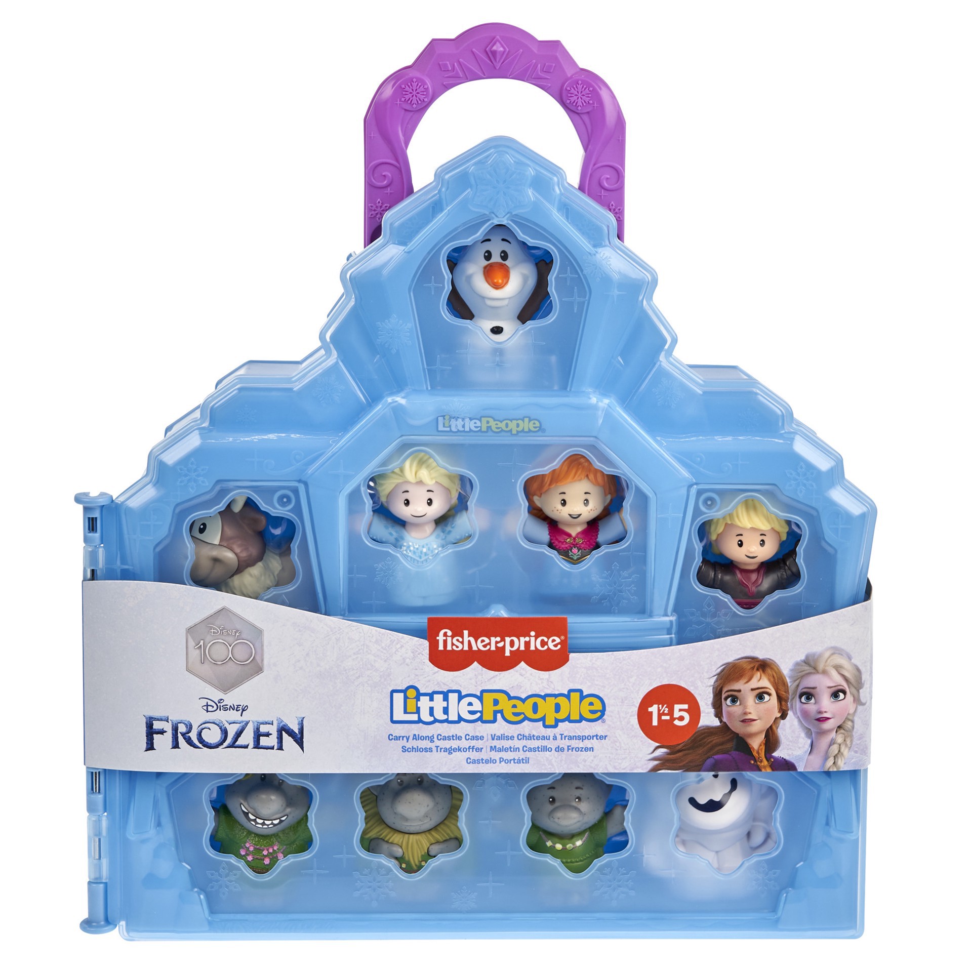 slide 17 of 21, Fisher-Price Fisher Price Disney Frozen Carry Along Castle Case by Little People, 1 ct