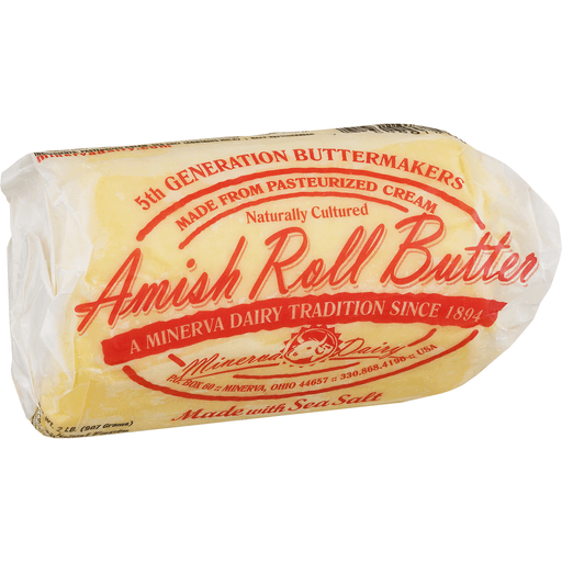 slide 6 of 9, Minerva Dairy Amish Salted Butter Roll, 2 lb