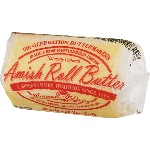 slide 8 of 9, Minerva Dairy Amish Salted Butter Roll, 2 lb