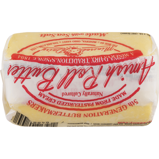 slide 9 of 9, Minerva Dairy Amish Salted Butter Roll, 2 lb