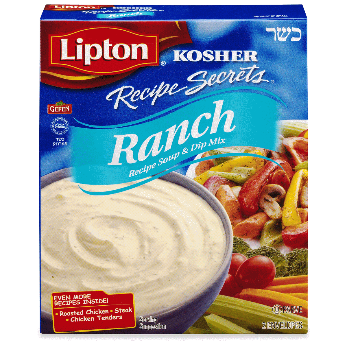 slide 1 of 1, Lipton Kosher Recipe Secrets Ranch Soup & Dip Mix, 2.4 oz