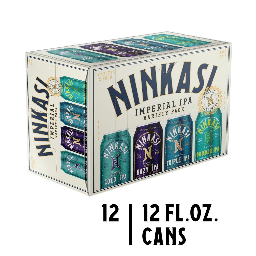 slide 2 of 2, Ninkasi Brewing Company Imperial Ipa Craft Beer Variety Pack, 12 ct; 12 fl oz