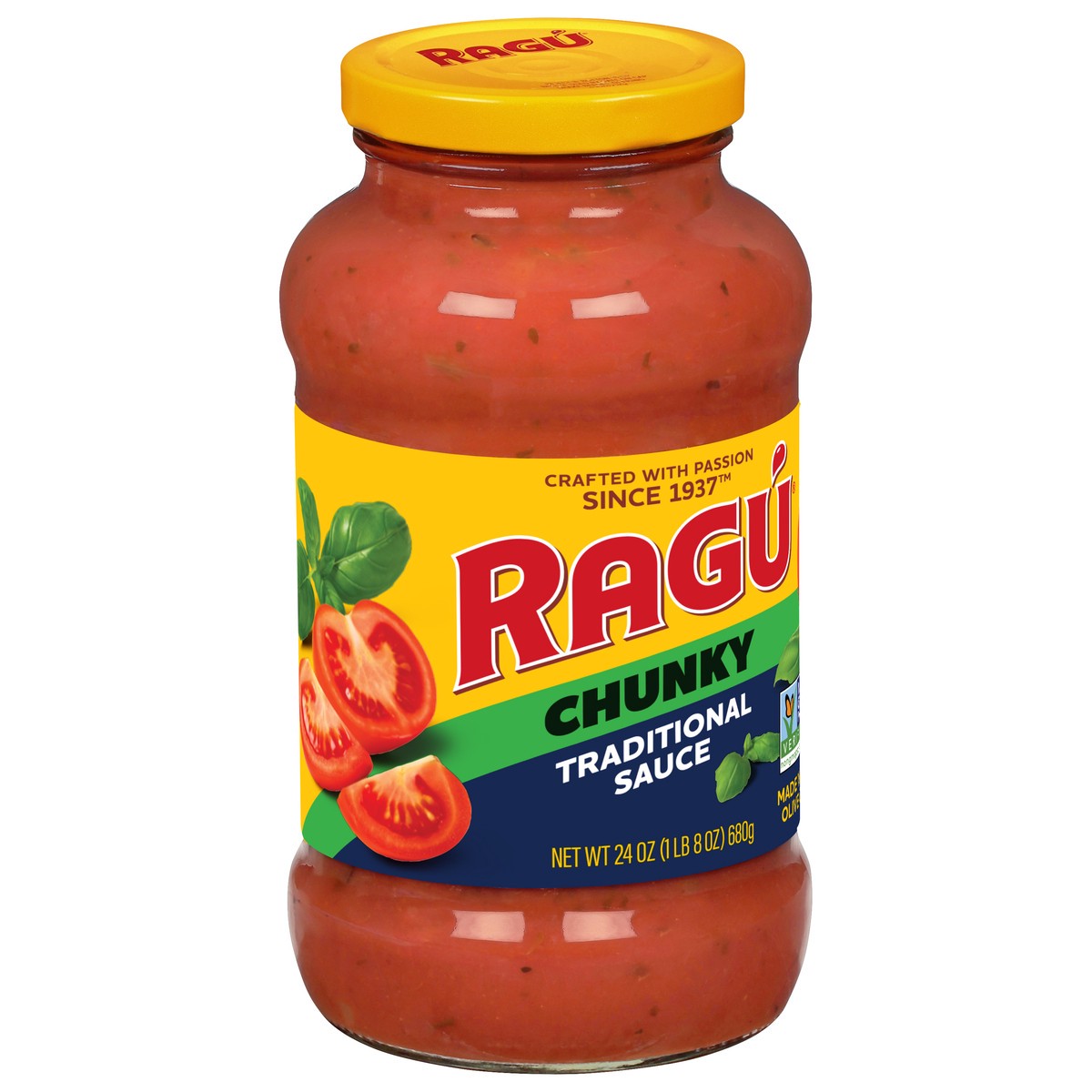 slide 2 of 9, Ragu Hearty Traditional Tomato Sauce, 24 oz