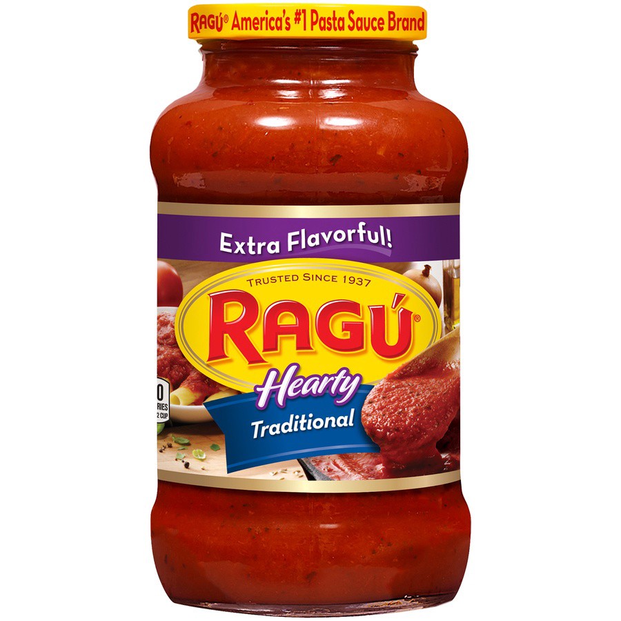 slide 1 of 9, Ragu Hearty Traditional Tomato Sauce, 24 oz