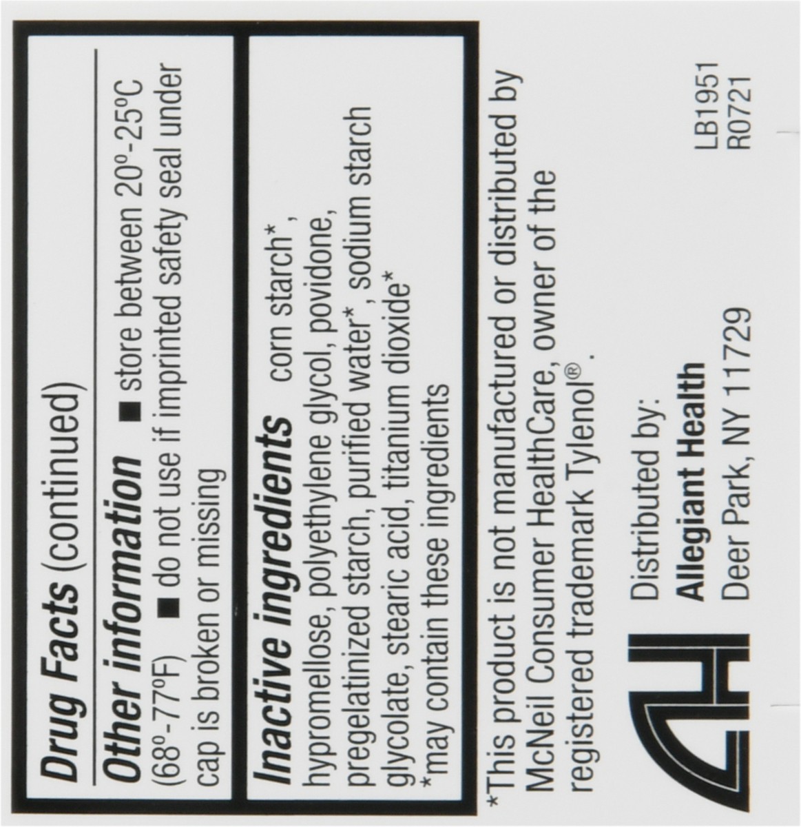 slide 7 of 12, HealthA2Z Caplets 500 mg Extra Strength Acetaminophen Pain Relief 40 ea, 40 ct