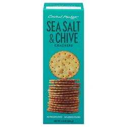 Central Market Sea Salt & Chive Crackers