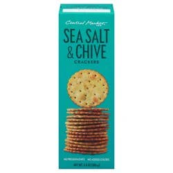 Central Market Sea Salt & Chive Crackers