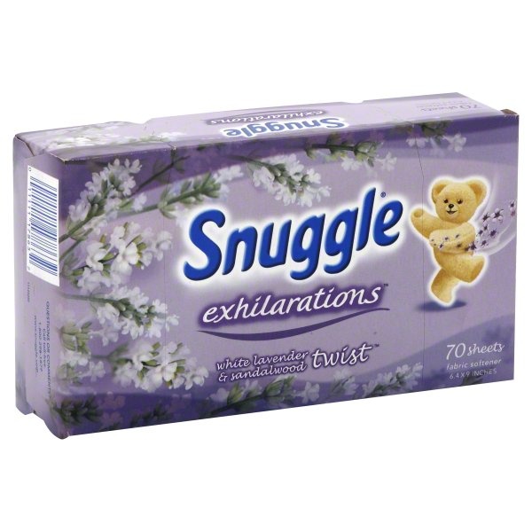 slide 1 of 1, Snuggle Fabric Softener, White Lavender & Sandalwood Twist, 70 ct