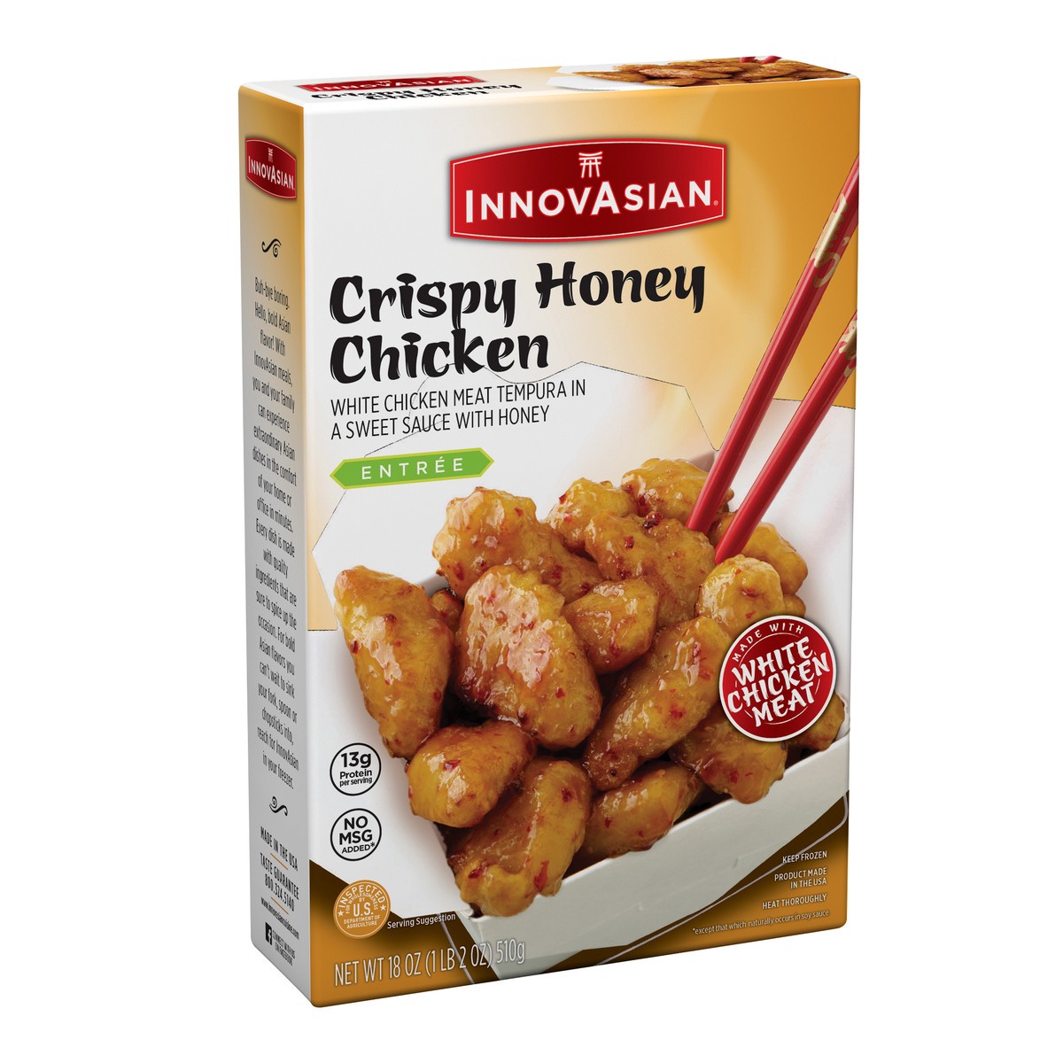 slide 2 of 9, InnovAsian Crispy Honey Chicken, 18 oz