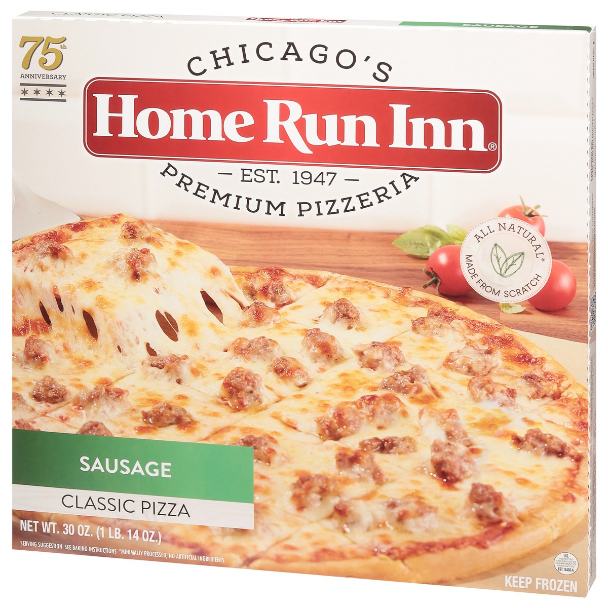slide 9 of 9, Home Run Inn Pizza Sausage Pizza, 30 oz