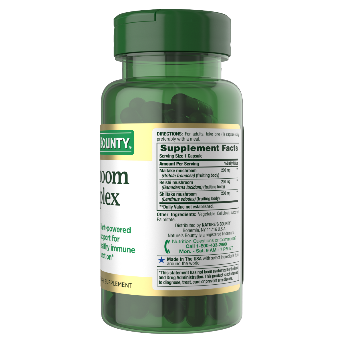 slide 4 of 6, Nature's Bounty Mushroom Complex 60 Capsules, 60 ct