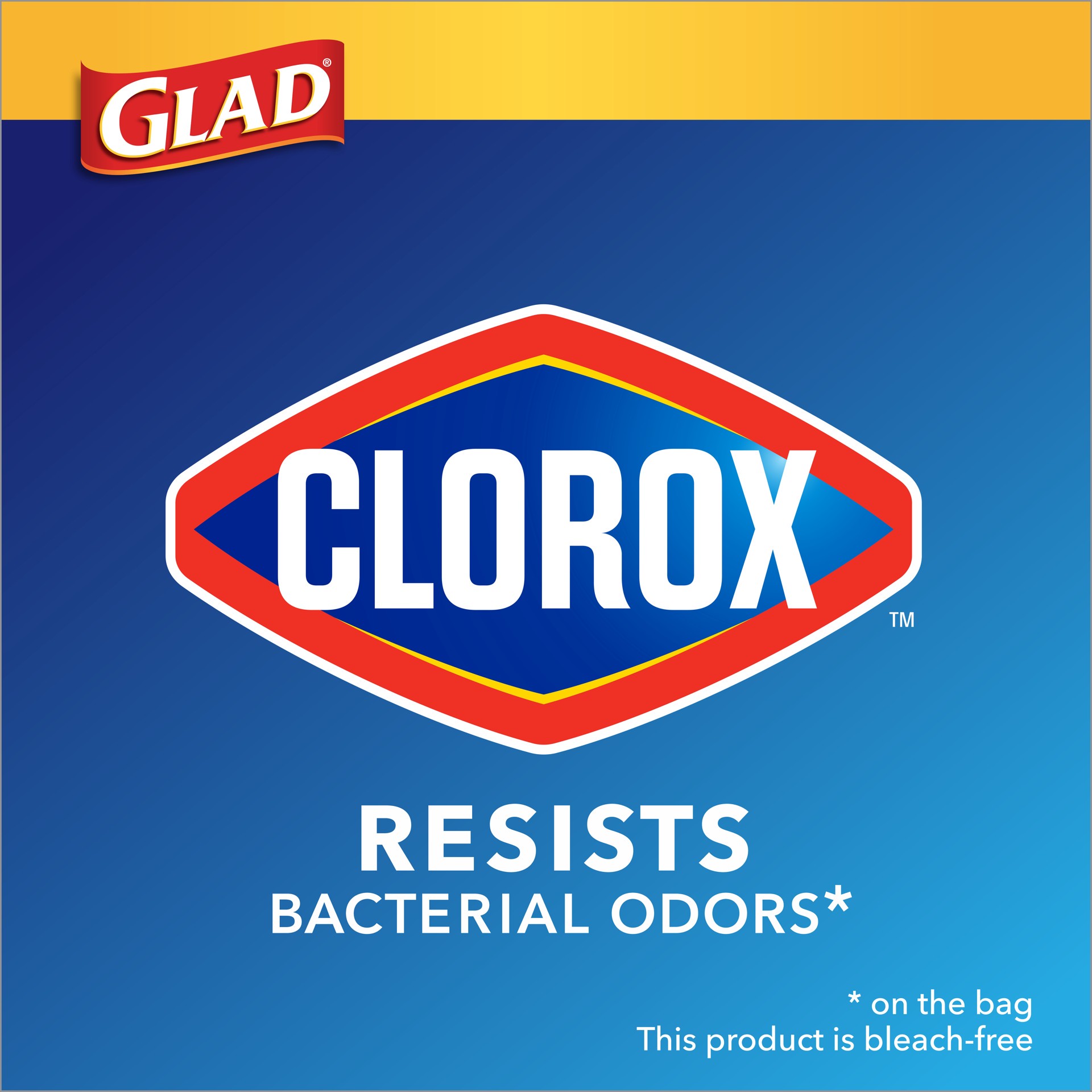 slide 2 of 5, Glad with Clorox Small Drawstring Lemon Fresh Bleach Scent Trash Bags, 34 ct