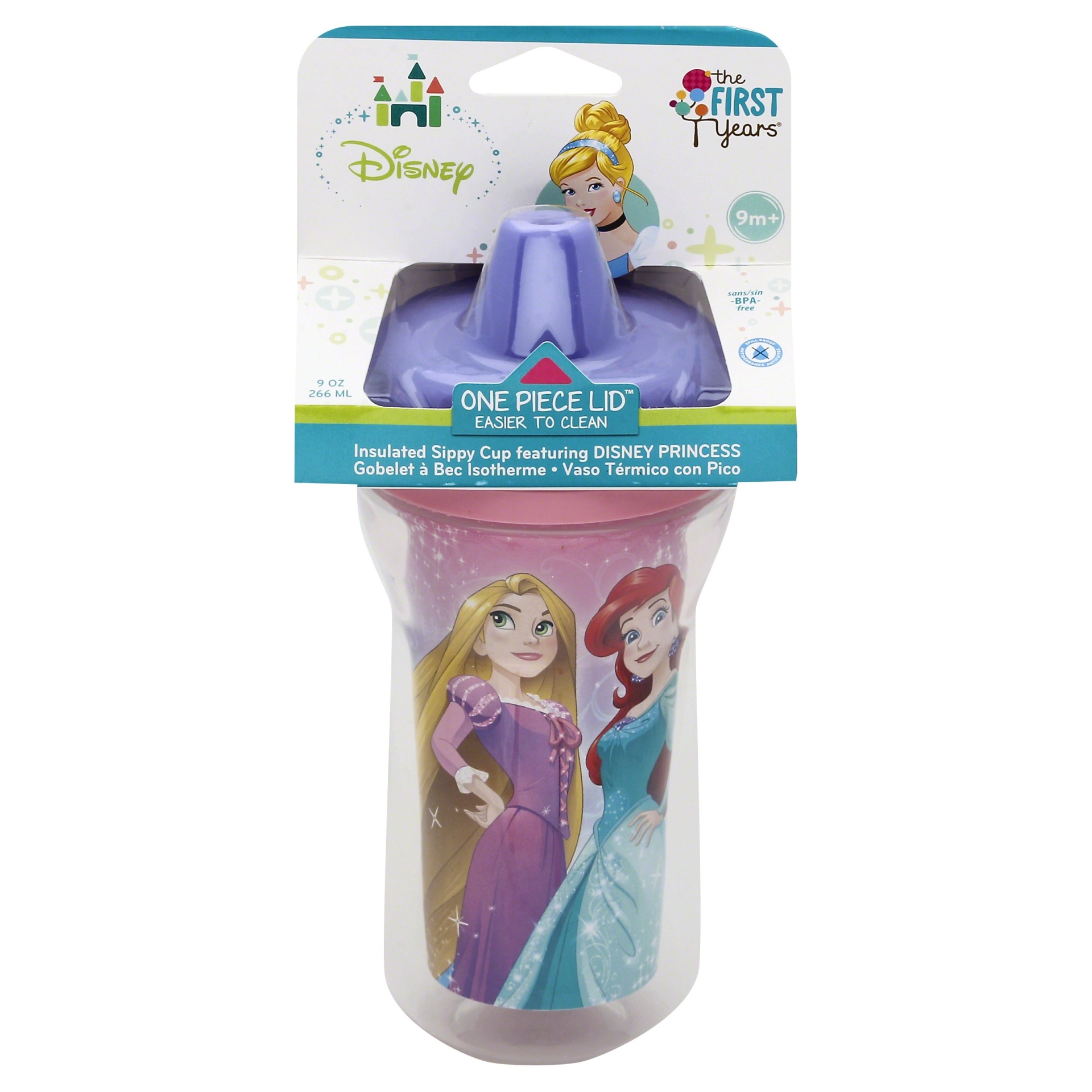 slide 1 of 2, Disney The First Years Princess Insulated Sippy Cup, 9 oz