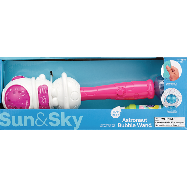 slide 1 of 1, SEASONAL MISC B/O L&S Astronaut Bubble Wand, 1 ct