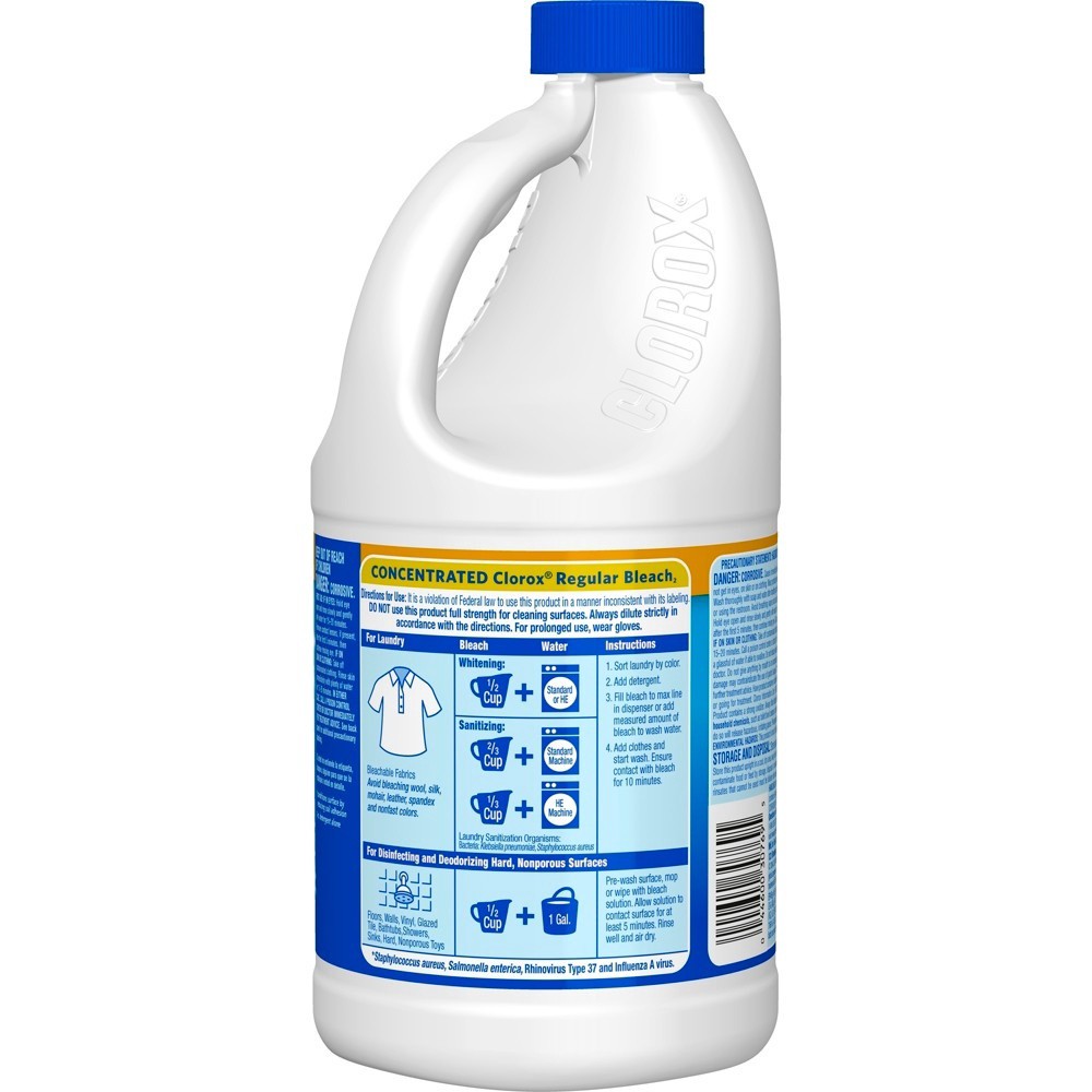 slide 2 of 6, Clorox Liquid Hypochlorite Bleach, 64 fl oz