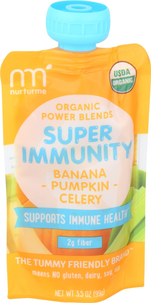 slide 1 of 1, NurturMe Power Blends Organic Stage 2 Banana, Pumpkin & Celery, 3.5 oz