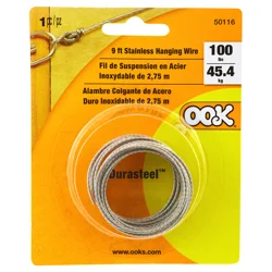 OOK Steel Picture Wire, 9 ft
