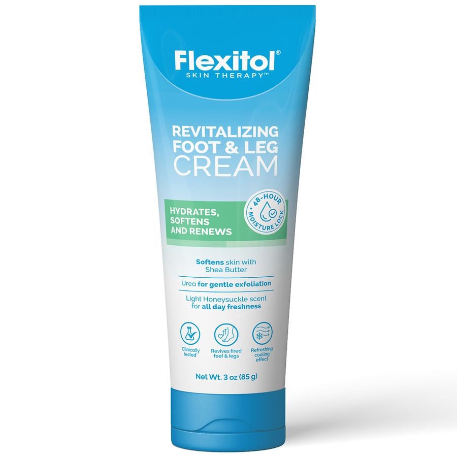 slide 1 of 5, Flexitol Revitalizing Foot & Leg Cream, 3 oz