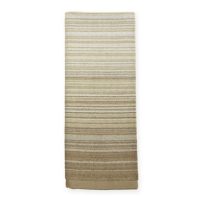 slide 1 of 1, ED Ellen DeGeneres Shiburi Stripe Dual Purpose Kitchen Towel - Khaki, 1 ct