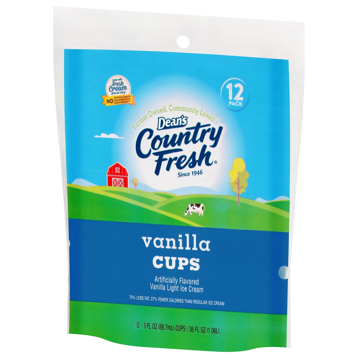 slide 10 of 14, Country Fresh Light Vanilla Ice Cream Cups 12 - 3 fl oz Packs, 12 ct