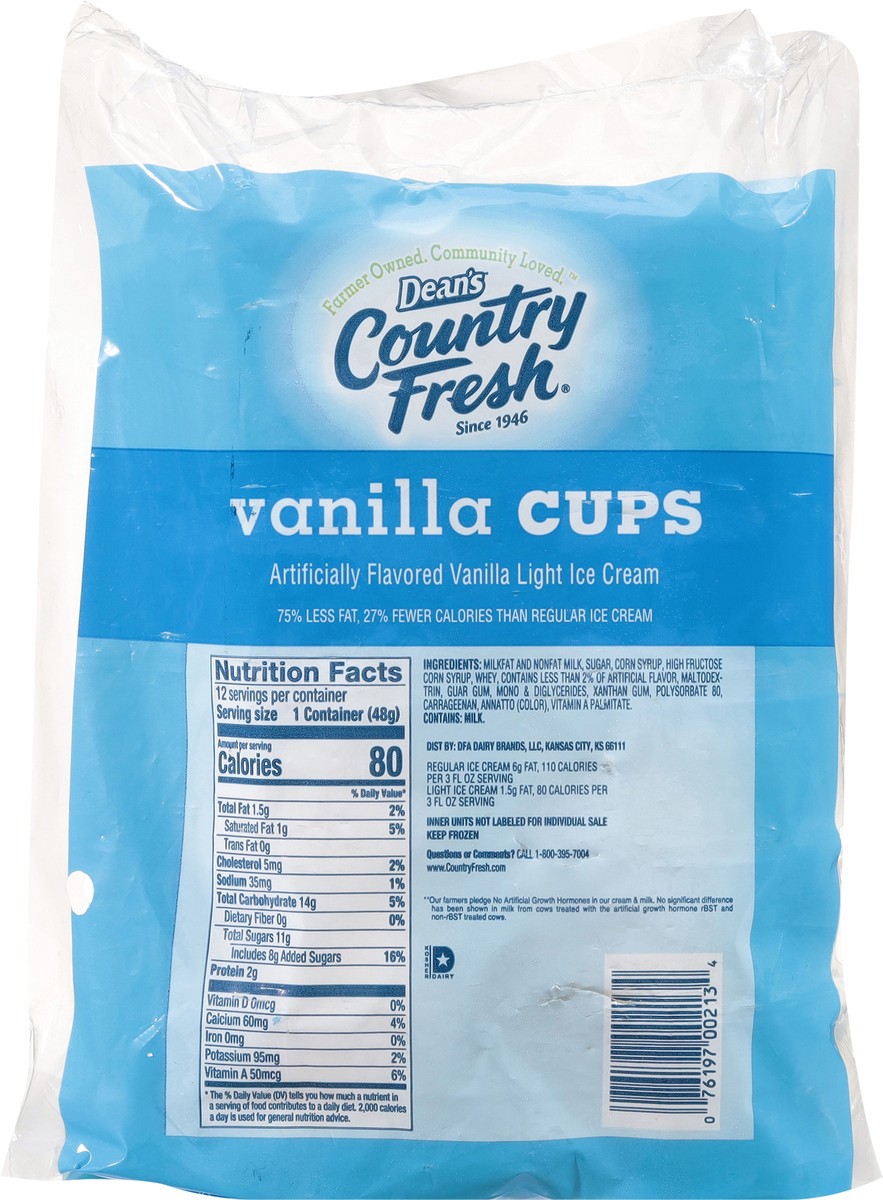 slide 4 of 14, Country Fresh Light Vanilla Ice Cream Cups 12 - 3 fl oz Packs, 12 ct