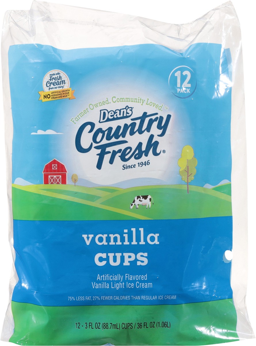 slide 11 of 14, Country Fresh Light Vanilla Ice Cream Cups 12 - 3 fl oz Packs, 12 ct