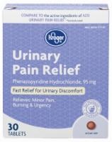 slide 1 of 1, Kroger Urinary Pain Relief, 30 ct