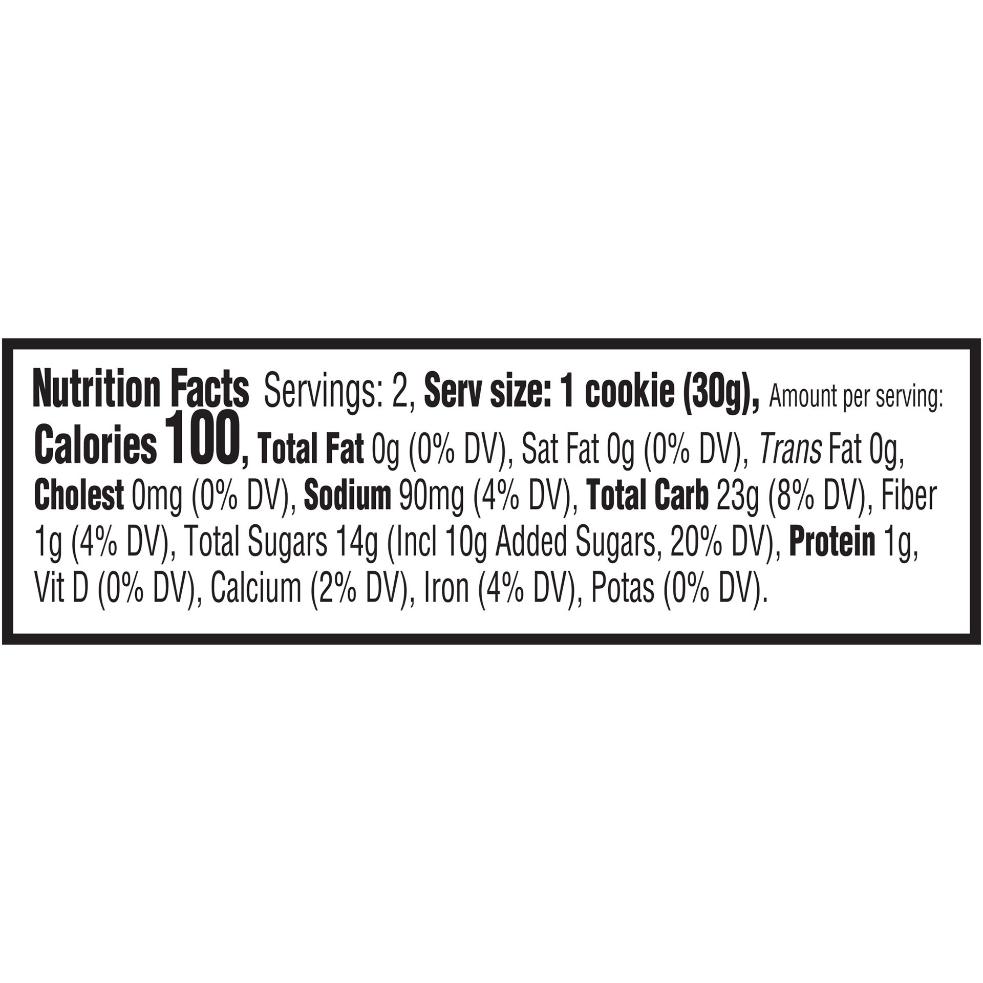 slide 3 of 5, Newtons Fig Fat Free Fruit Chewy Cookies, Single Serve (2.1 oz), 0.13 lb