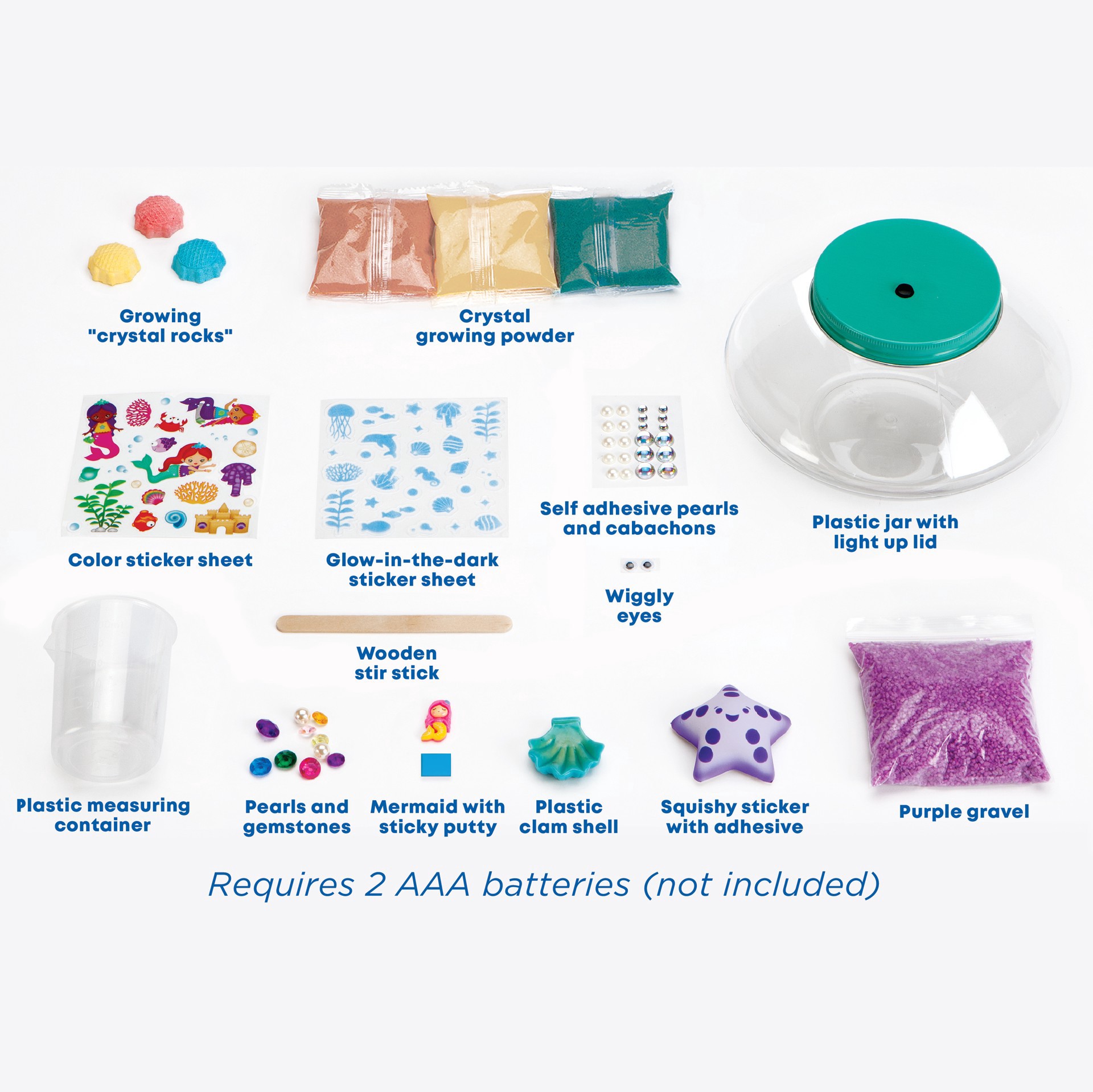 slide 5 of 15, Faber-Castell Creativity For Kids Crystal Mermaid Terrarium Kit, 6.6 in x 4.7 in