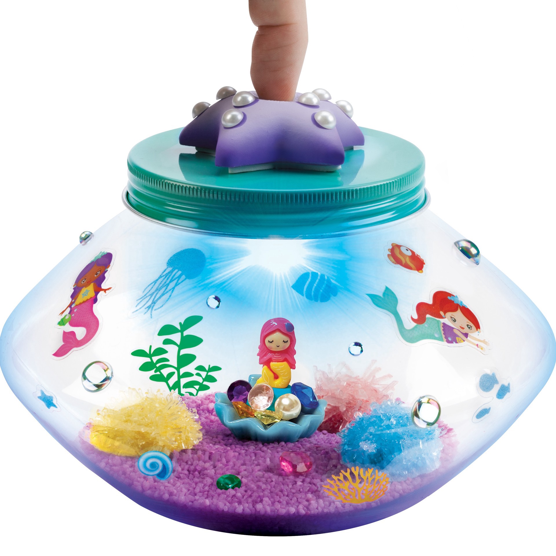 slide 14 of 15, Faber-Castell Creativity For Kids Crystal Mermaid Terrarium Kit, 6.6 in x 4.7 in