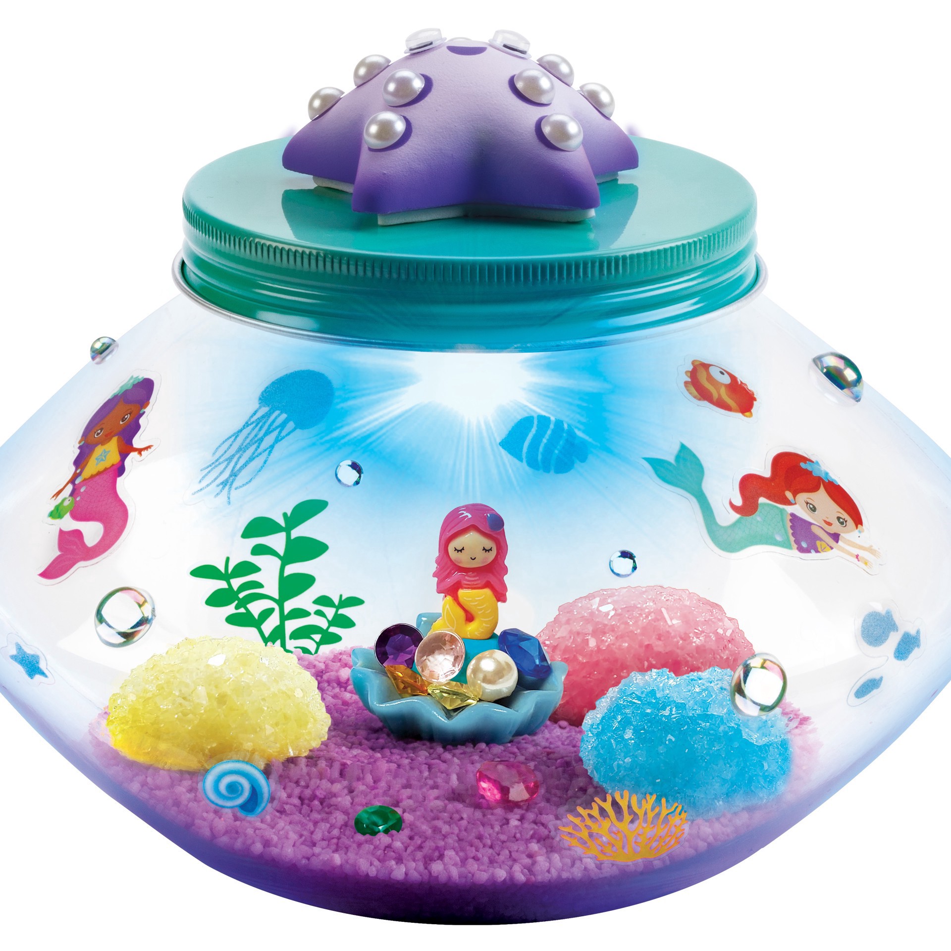 slide 12 of 15, Faber-Castell Creativity For Kids Crystal Mermaid Terrarium Kit, 6.6 in x 4.7 in