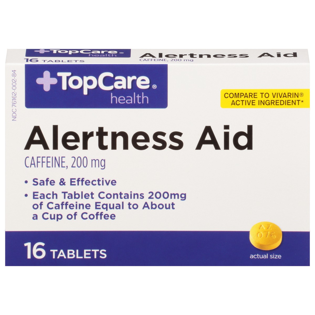 slide 1 of 9, TopCare Alertness Aid Tablets, 16 ct; 200 mg