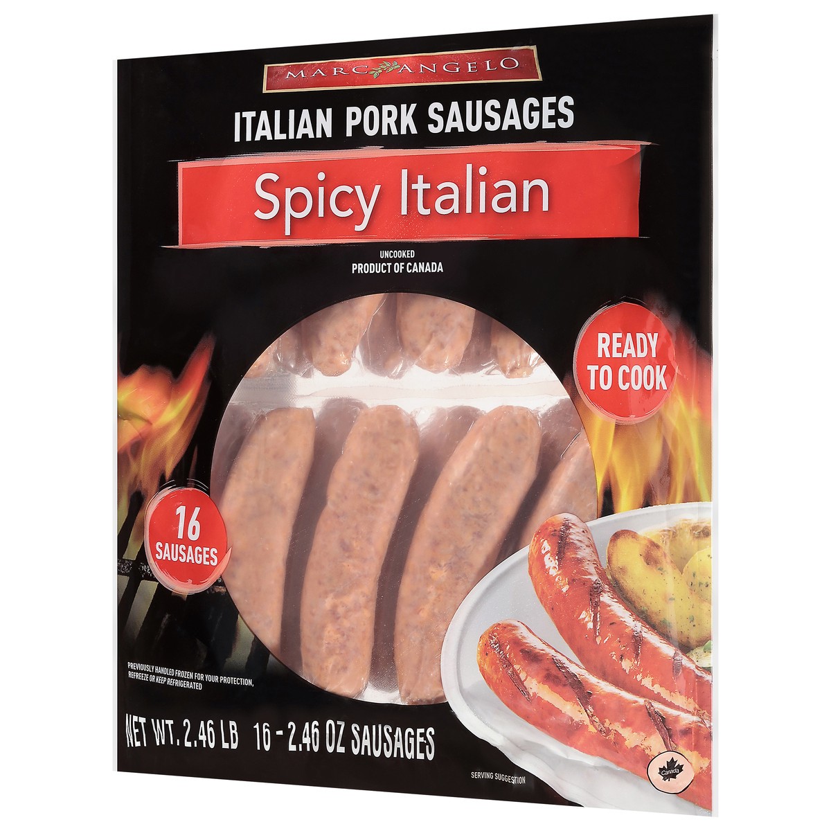 slide 4 of 4, Marcangelo Hot Italian Sausage - 39.36OZ, 39.36 oz