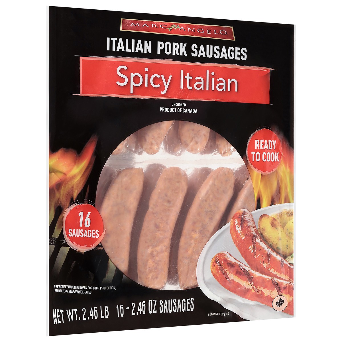 slide 3 of 4, Marcangelo Hot Italian Sausage - 39.36OZ, 39.36 oz