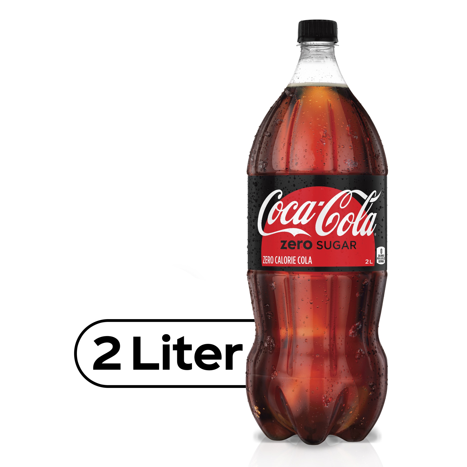 slide 1 of 2, Coca-Cola Zero Soda - 2 liter, 2 liter