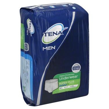 slide 1 of 1, Tena Men Underwear Heavy Protection Size M/L Super Plus Absorbency, 16 ct