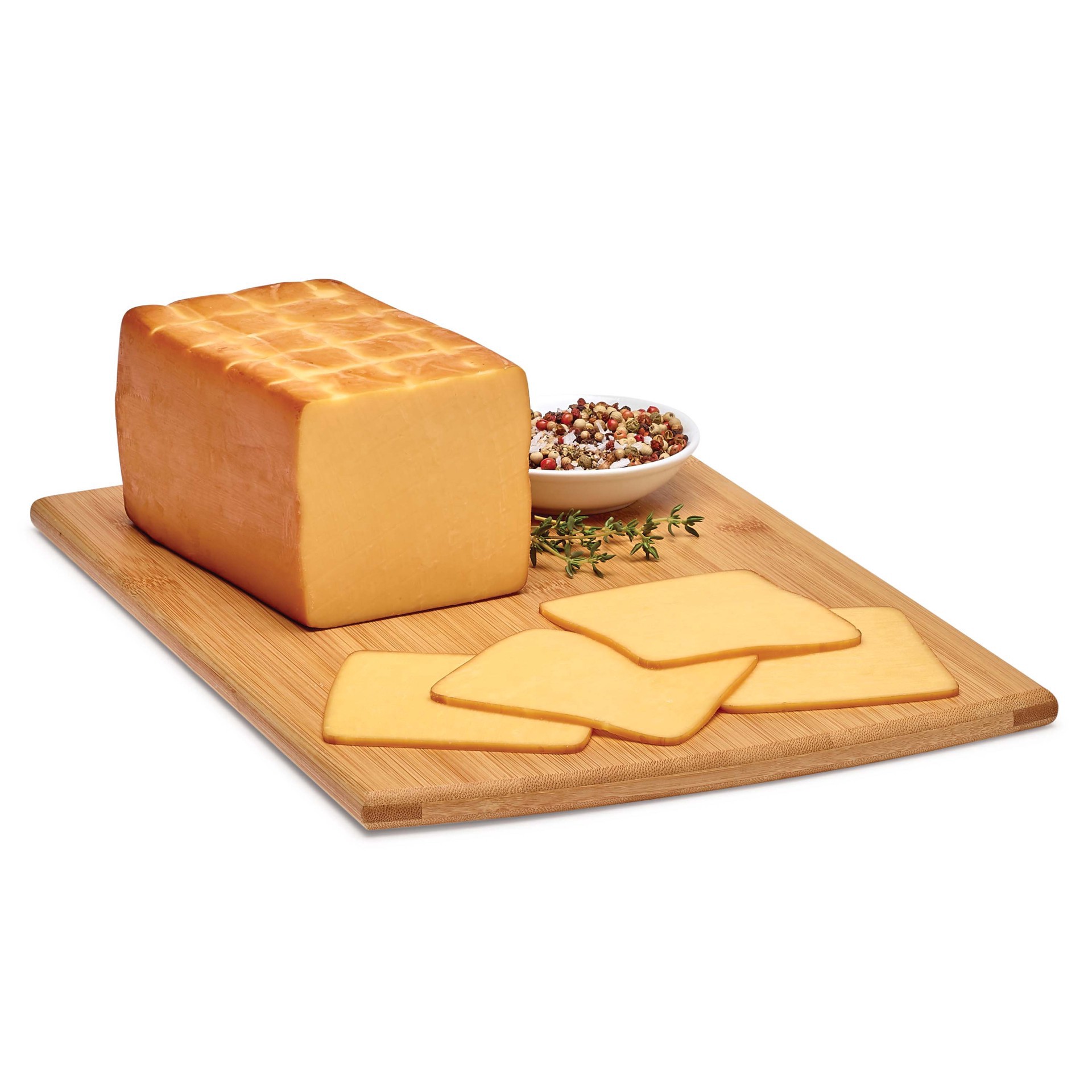 slide 1 of 1, H-E-B Deli Post Oak Smoked Gouda Cheese, Custom Sliced, per lb