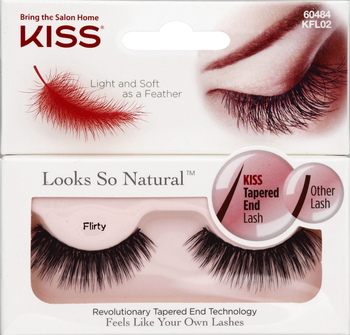 slide 4 of 4, KISS Looks So Natural Lashes, Flirty, 1 ct