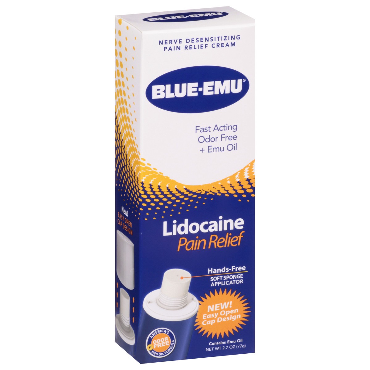 slide 9 of 12, Blue-Emu Lidocaine Pain Relief Cream 2.7 oz, 2.7 oz