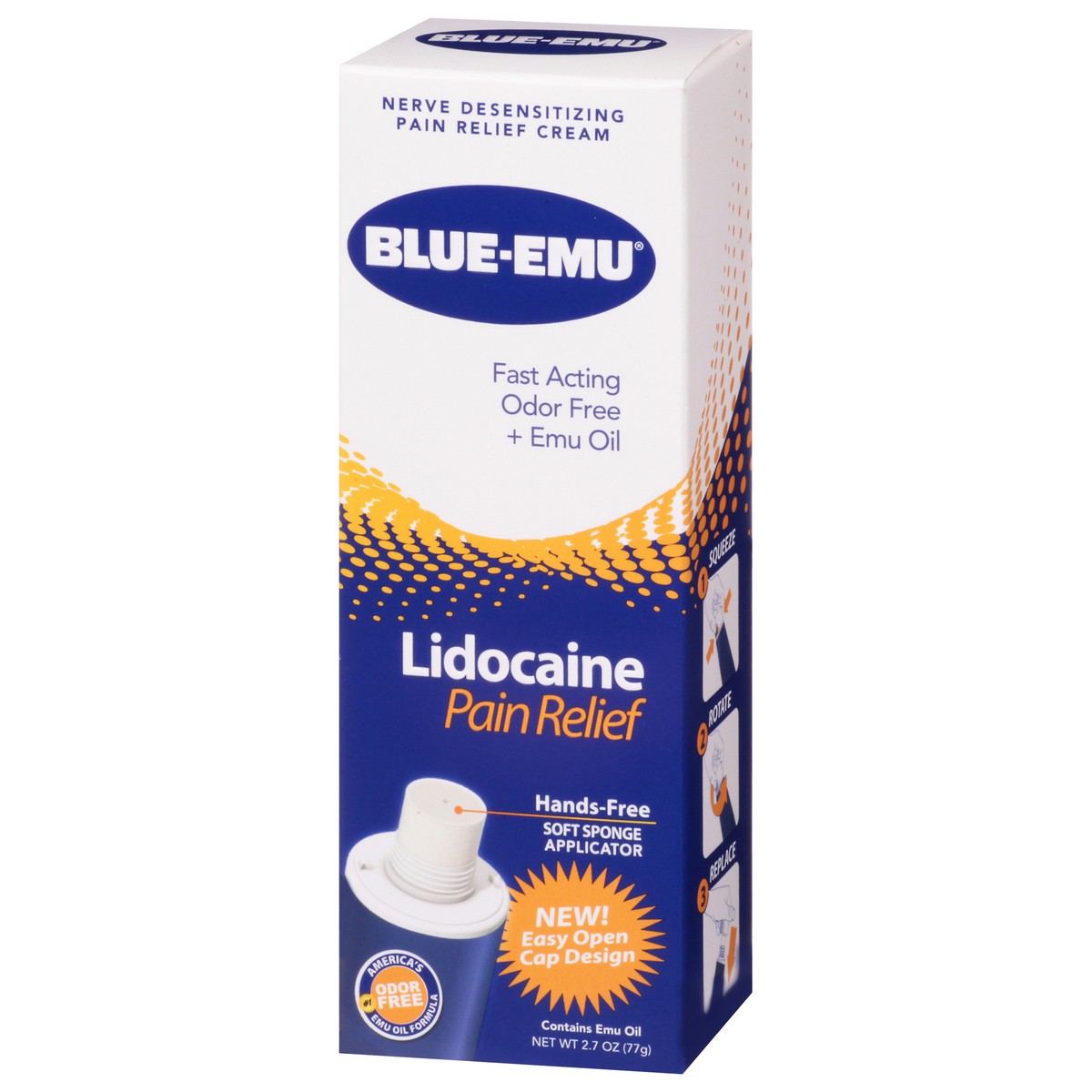 slide 2 of 12, Blue-Emu Lidocaine Pain Relief Cream 2.7 oz, 2.7 oz