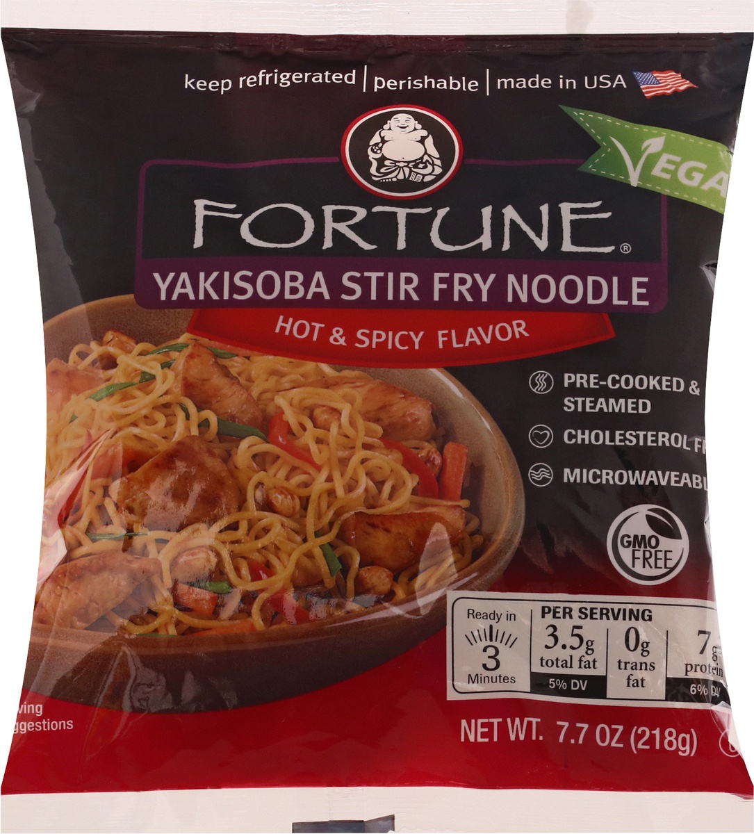 slide 9 of 11, Fortune Yakisoba Stir Fry Noodles Hot And Spicy, 7.7 oz
