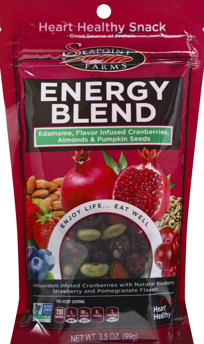 slide 6 of 6, Seapoint Farms Energy Blend Heart Healthy Snack, 3.5 oz