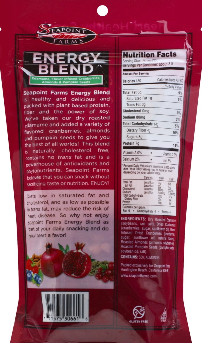 slide 3 of 6, Seapoint Farms Energy Blend Heart Healthy Snack, 3.5 oz