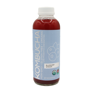 slide 1 of 1, Hy-Vee Blueberry Ginger Kombucha - 16 fl oz, 16 fl oz